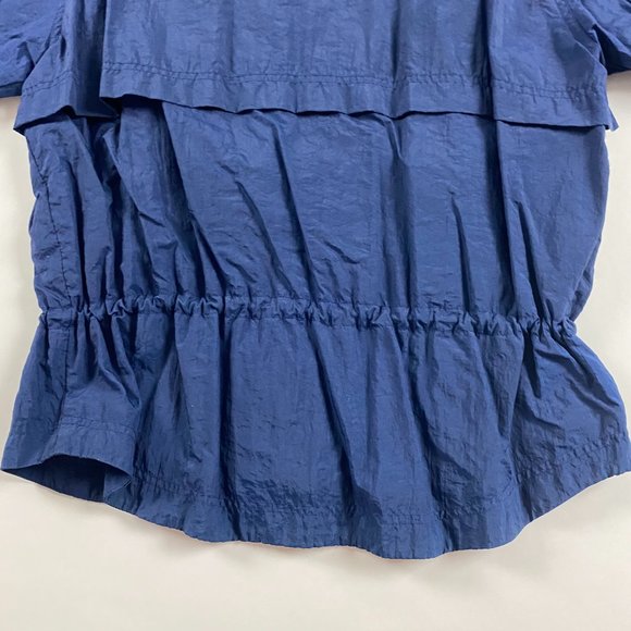 Vintage 90s Nike Full Zip Windbreaker Jacket Women’s Medium 10-12 Blue Nylon - Picture 8 of 16